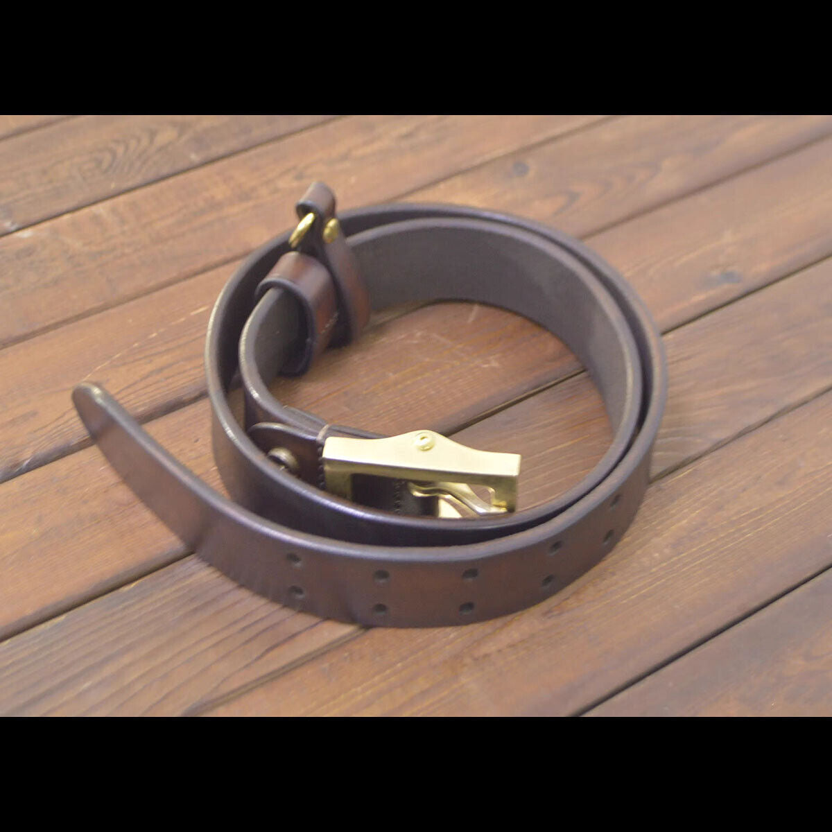 Handmade Custom made Leather Full Grain Cowhide 45mm Durable Belt Double Pin