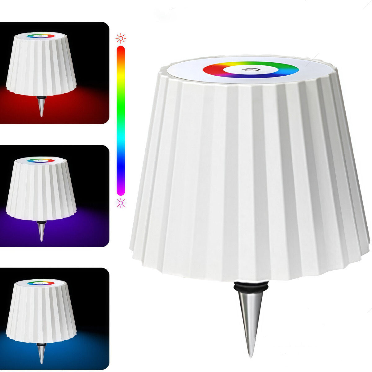 RGB Rechargeable Bottle Lamp – Stepless Dimming Color-Changing LED Table Light for Wine Bottles, Cordless Ambient Night Light for Bar, Restaurant, Home Decor, Desktop Mood Lighting