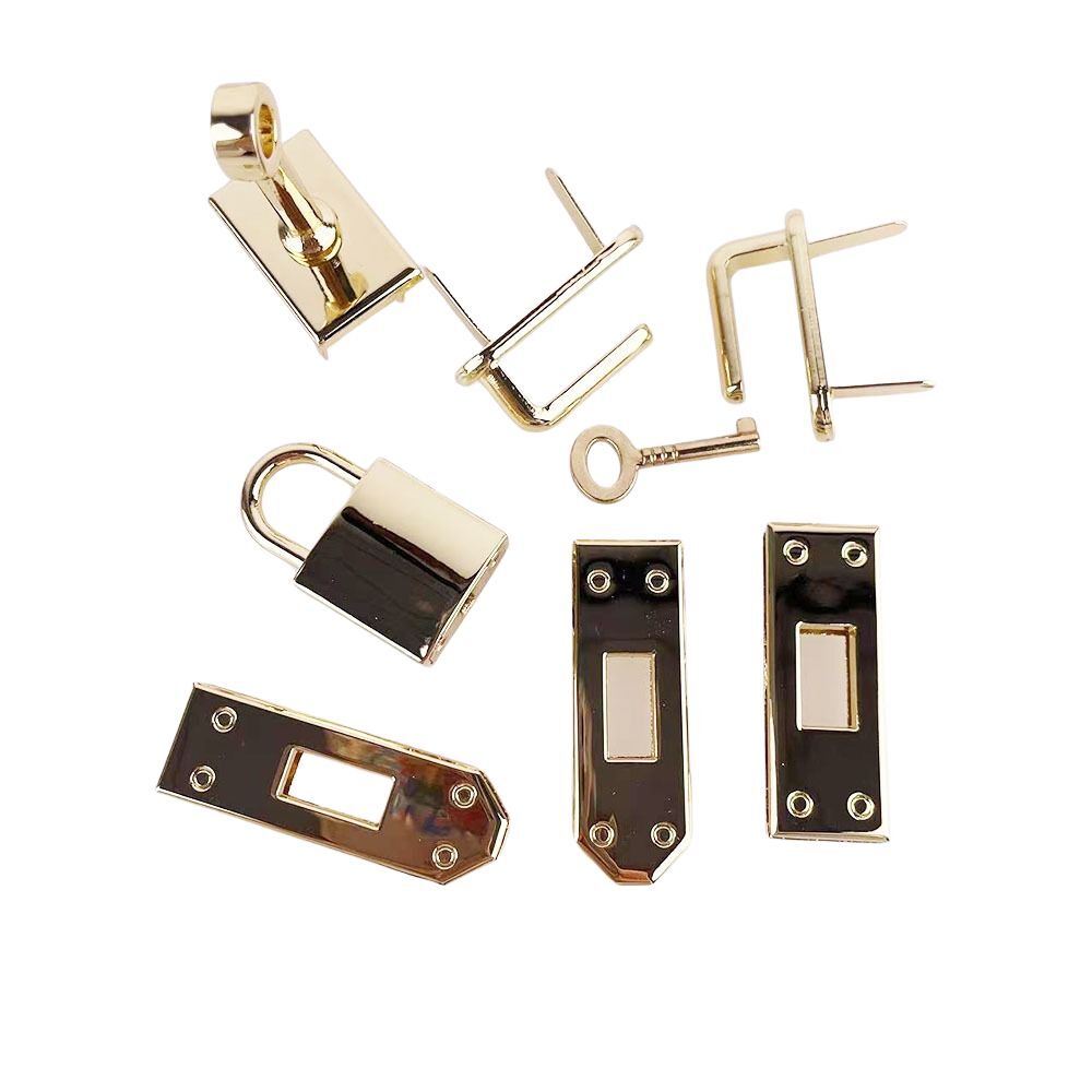 Metal Clasp Lock Suitcase Kelly Bag DIY Hasp Buckle Leather Craft Accessories