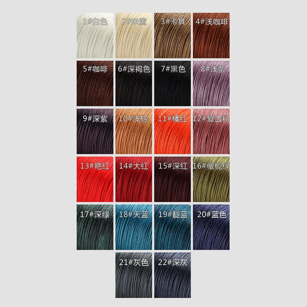 Hand Sewing Polyester Waxed Thread 0.6mm 135m No Fray No Fuzz for Leather DIY
