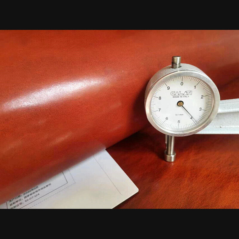 Oil Wax Veg Tanned Full Grain Leather 3.5-4.0mm for Handmade Bags Straps Belts Making Supply