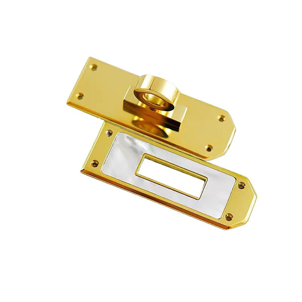Stainless Steel Mother of Pearl Twist Lock Clasp for DIY Luxury Leather craft