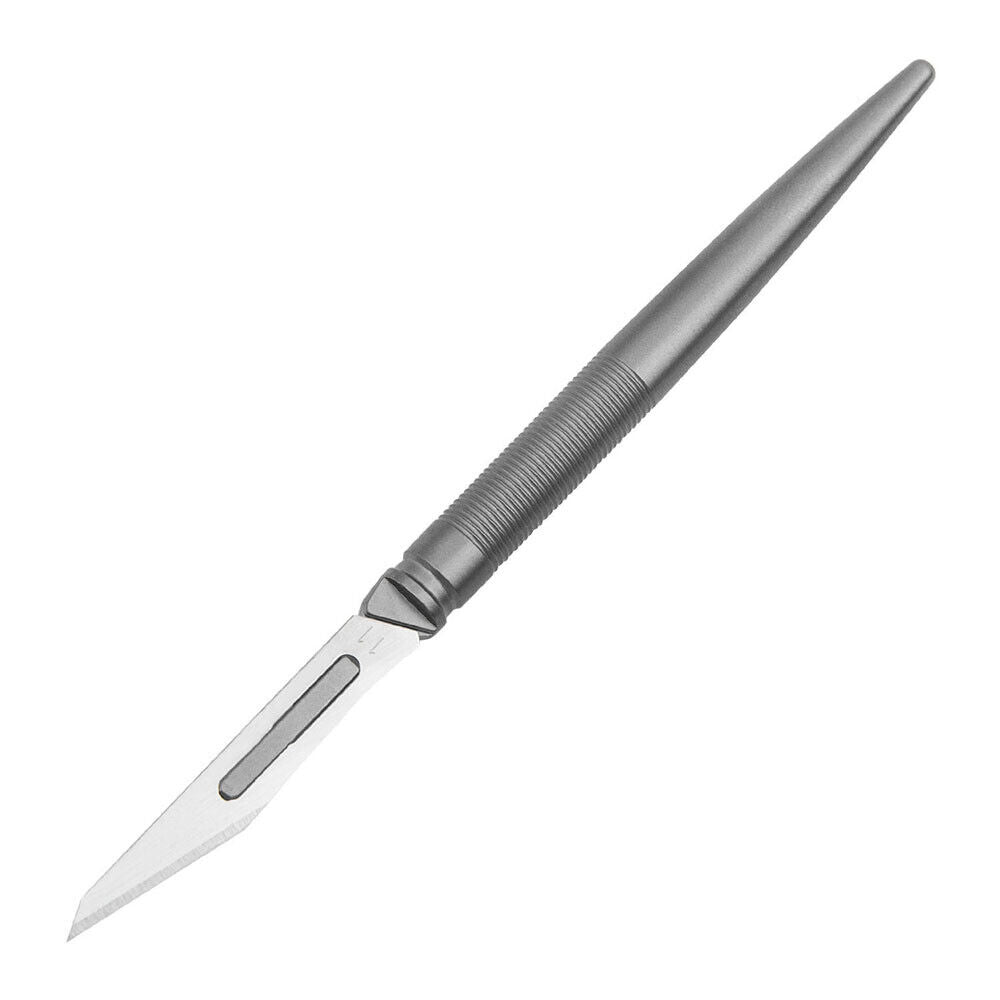 Titanium Pen Knife Paper Pocket Cutter Blade Replaceable Outdoor EDC Gift