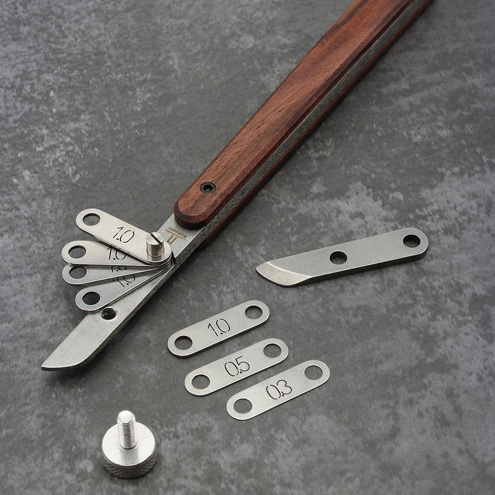 Adjustable Spacing 3mm-58mm Edge Creaser Guide Tool For Leather Craft DIY Work