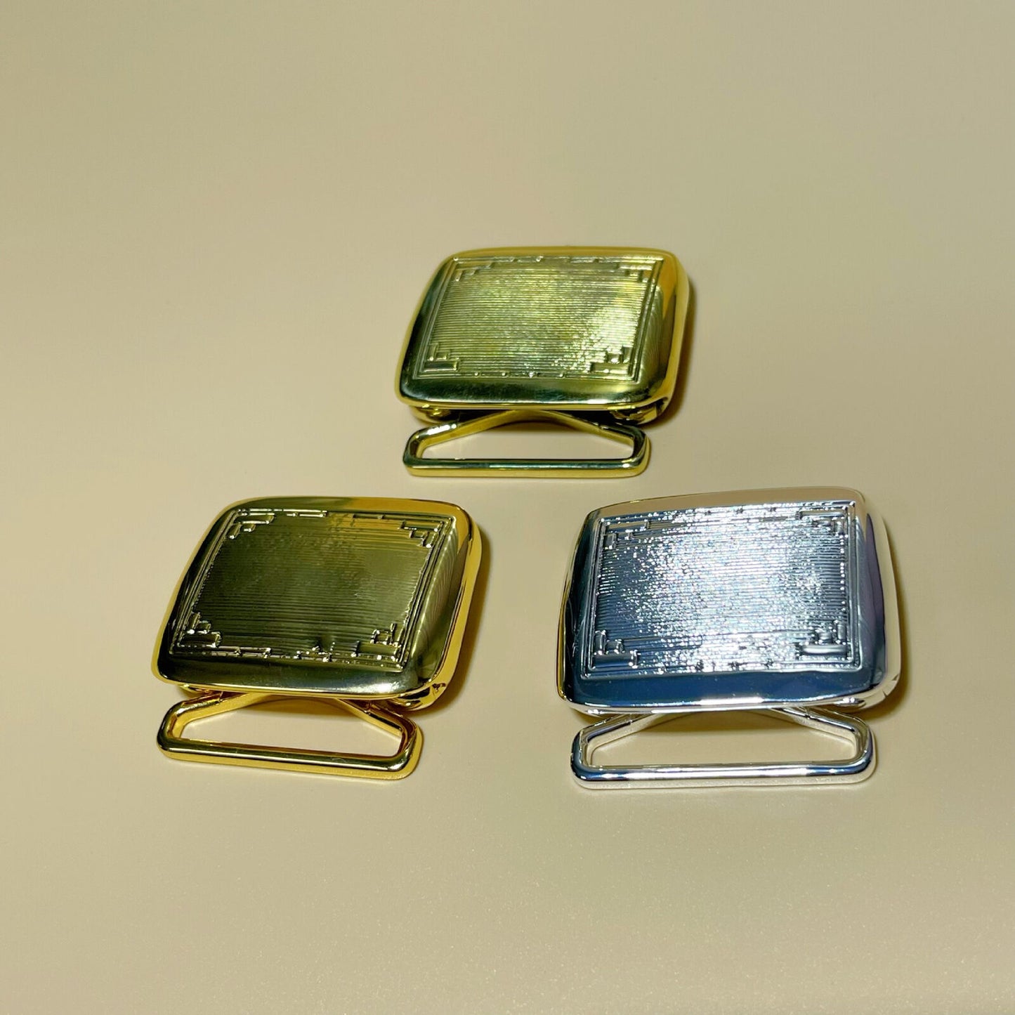 Classic Brass Retro Hinge Belt Buckle Gentleman Creative Belt Accessory Diy