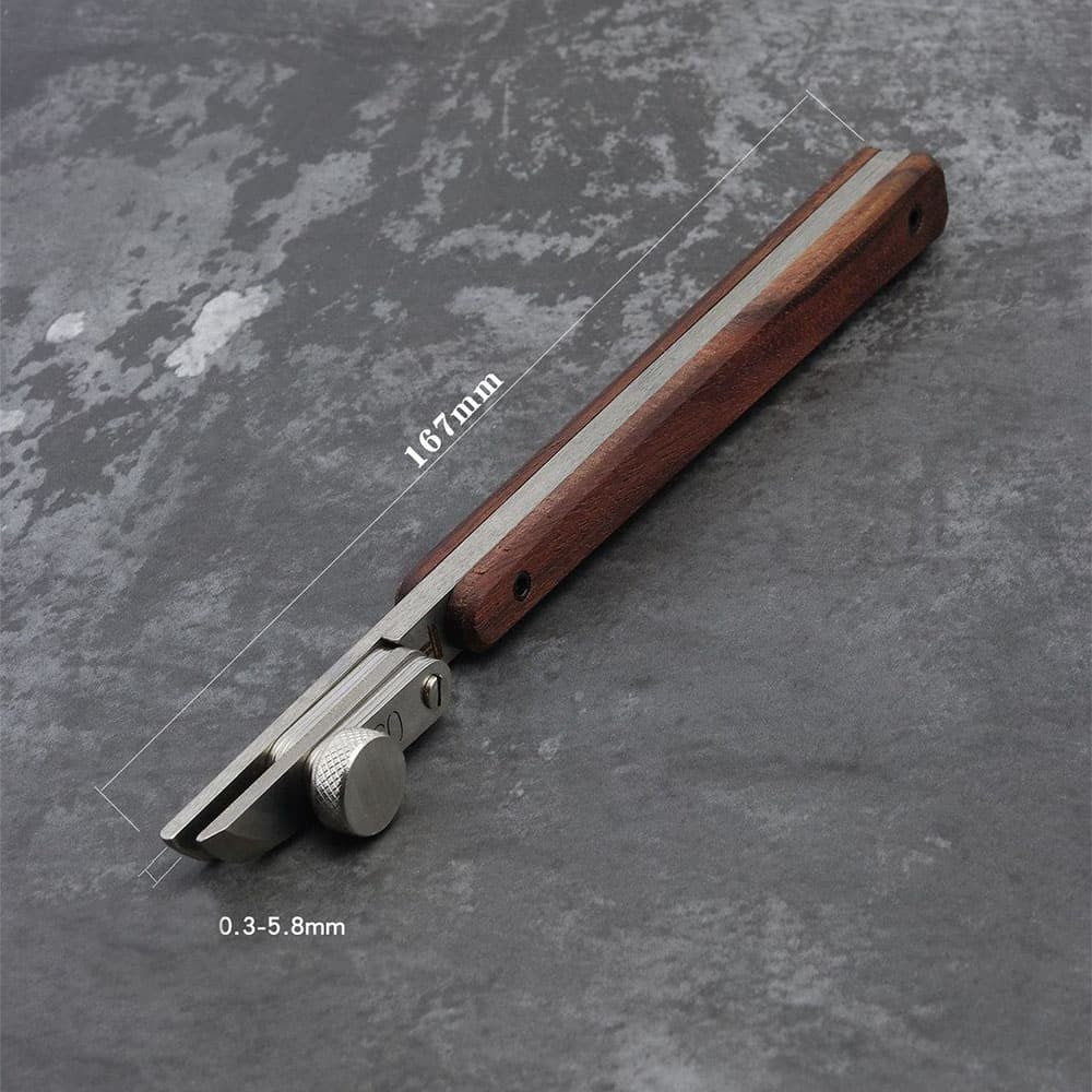 Adjustable Spacing 3mm-58mm Edge Creaser Guide Tool For Leather Craft DIY Work