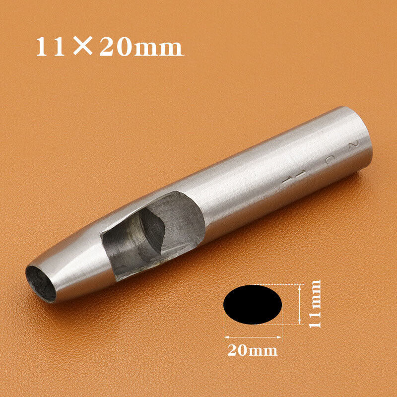Oval Belt Punch Watch Band Punching Tool Leather Craft Ellipse Cutter