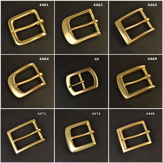 Solid Brass Pin Buckle for Leather Craft Making Belt Replacement 35mm Width