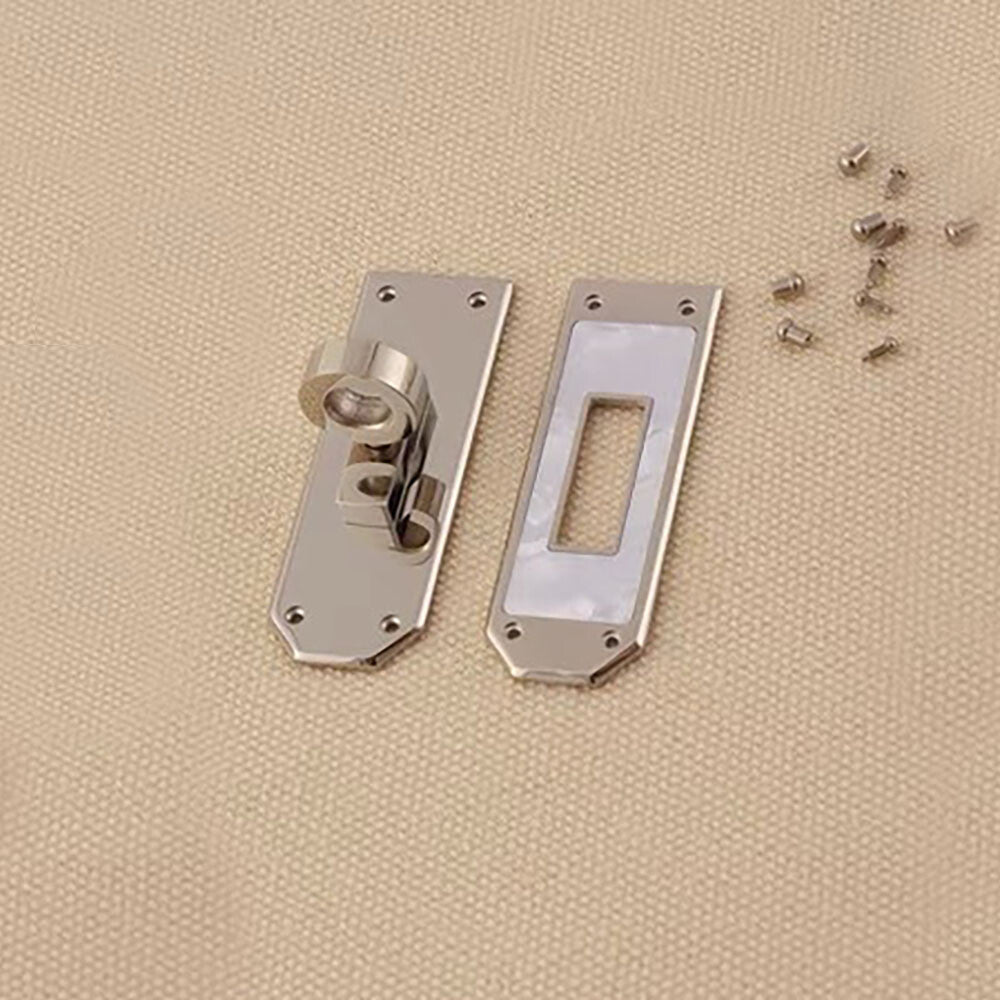 Stainless Steel Mother of Pearl Twist Lock Clasp for DIY Luxury Leather craft