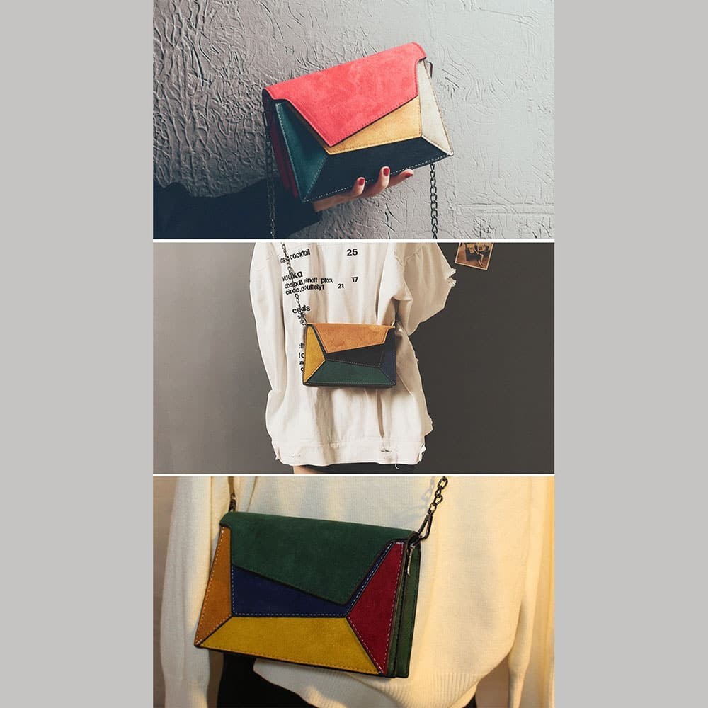 Handmade DIY Ladies Shoulder Bag Acrylic Pattern – Accordion Design Template