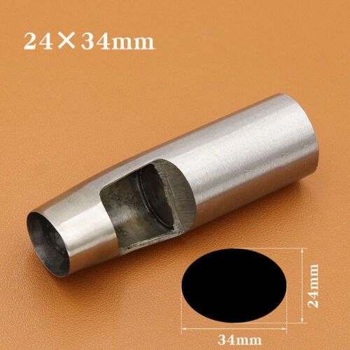 Oval Belt Punch Watch Band Punching Tool Leather Craft Ellipse Cutter