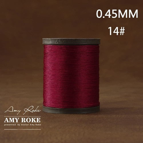 Professional High Quality Amy Roke Waxed Polyester Thread 045mm for Leather Hand Stitching DIY Craft Accessory