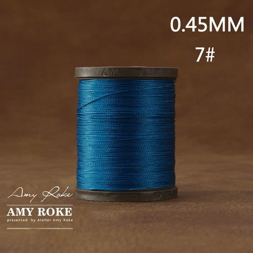 Professional High Quality Amy Roke Waxed Polyester Thread 045mm for Leather Hand Stitching DIY Craft Accessory