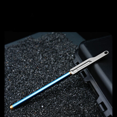Mini Titan Legierung Utility Messer Schlüsselanhänger Tragbare EDC Klinge Austauschbare Cutter