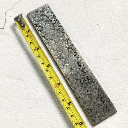 Nuevo diseño de barra de acero de Damasco en blanco para hacer cuchillas de cuchillo, material de bricolaje