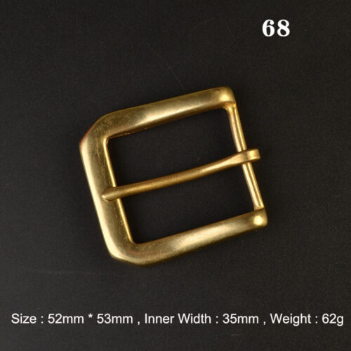 Solid Brass Pin Buckle for Leather Craft Making Belt Replacement 35mm Width