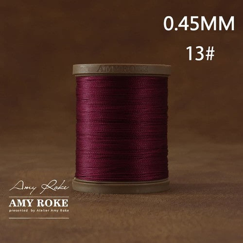 Professional High Quality Amy Roke Waxed Polyester Thread 045mm for Leather Hand Stitching DIY Craft Accessory