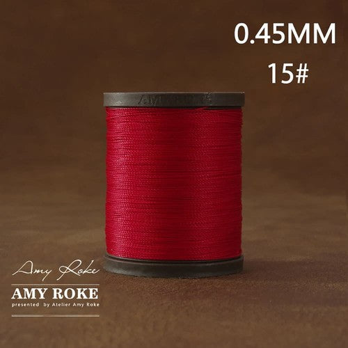 Professional High Quality Amy Roke Waxed Polyester Thread 045mm for Leather Hand Stitching DIY Craft Accessory