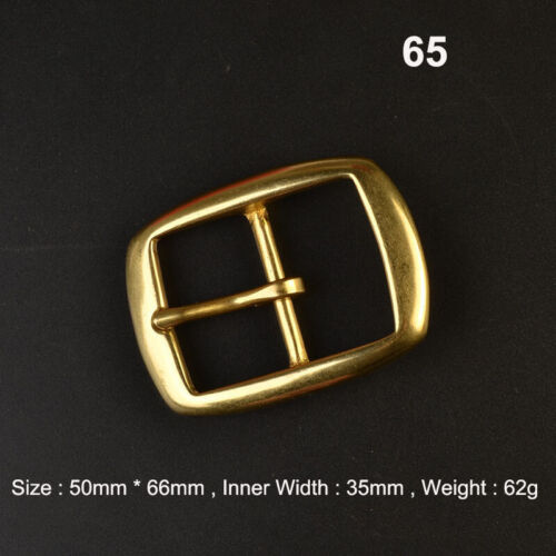 Solid Brass Pin Buckle for Leather Craft Making Belt Replacement 35mm Width