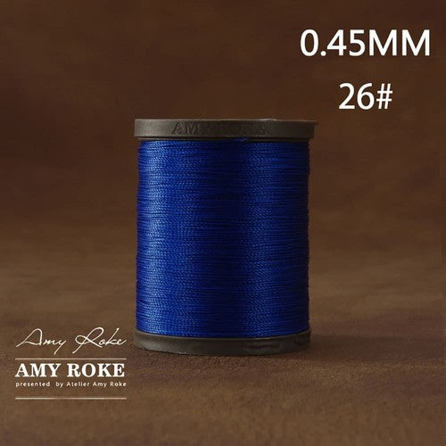 Professional High Quality Amy Roke Waxed Polyester Thread 045mm for Leather Hand Stitching DIY Craft Accessory