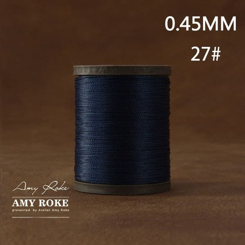 Professional High Quality Amy Roke Waxed Polyester Thread 045mm for Leather Hand Stitching DIY Craft Accessory