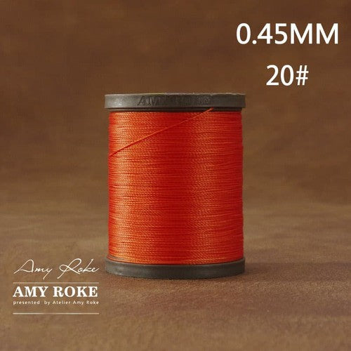 Professional High Quality Amy Roke Waxed Polyester Thread 045mm for Leather Hand Stitching DIY Craft Accessory