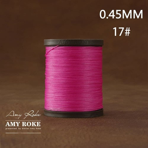 Professional High Quality Amy Roke Waxed Polyester Thread 045mm for Leather Hand Stitching DIY Craft Accessory