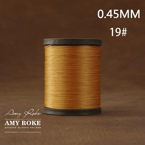 Professional High Quality Amy Roke Waxed Polyester Thread 045mm for Leather Hand Stitching DIY Craft Accessory