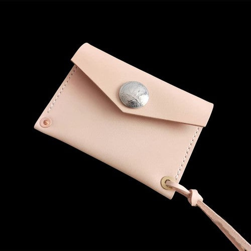 Handmade Japanese Style Unique Design Minimalist Genuine Leather Card Holder