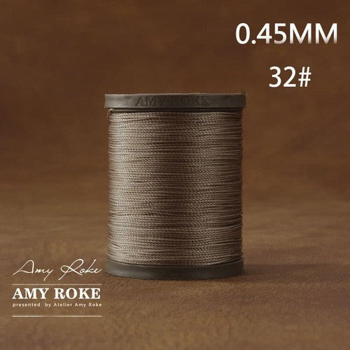 Professional High Quality Amy Roke Waxed Polyester Thread 045mm for Leather Hand Stitching DIY Craft Accessory