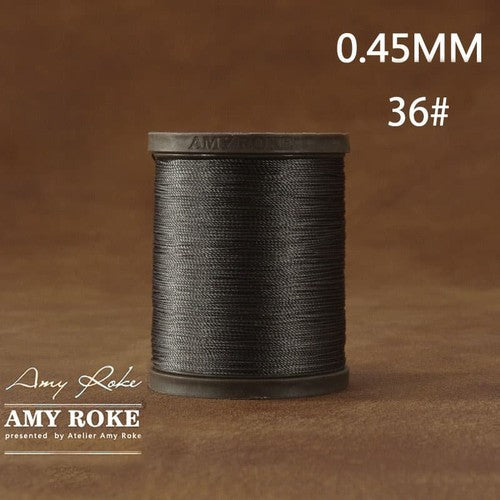 Professional High Quality Amy Roke Waxed Polyester Thread 045mm for Leather Hand Stitching DIY Craft Accessory