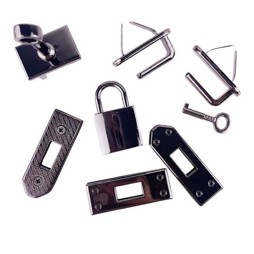 Metal Clasp Lock Suitcase Kelly Bag DIY Hasp Buckle Leather Craft Accessories