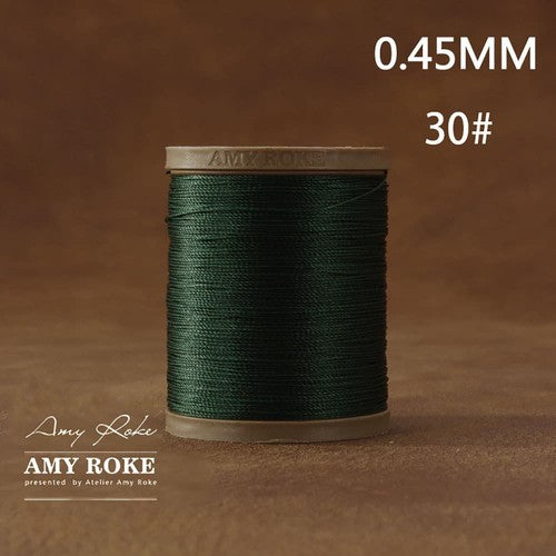 Professional High Quality Amy Roke Waxed Polyester Thread 045mm for Leather Hand Stitching DIY Craft Accessory