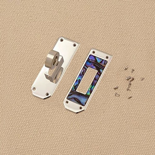 Stainless Steel Mother of Pearl Twist Lock Clasp for DIY Luxury Leather craft