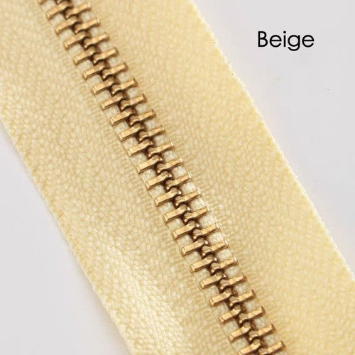 YKK No3 Zipper Tape Brass Teeth One Way Zipper Bag Handbag Hand DIY Accessories