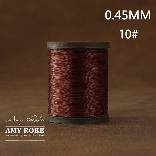 Professional High Quality Amy Roke Waxed Polyester Thread 045mm for Leather Hand Stitching DIY Craft Accessory