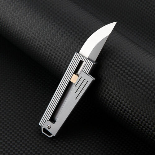 D2 Steel Creative Gravity Knife Portable Keychain EDC Knife Decompression Toy