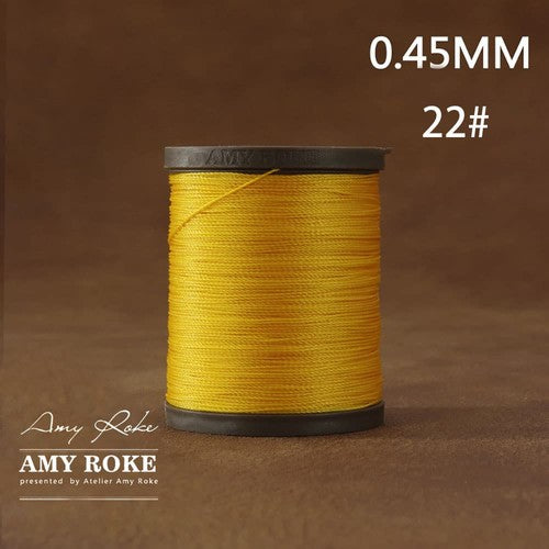 Professional High Quality Amy Roke Waxed Polyester Thread 045mm for Leather Hand Stitching DIY Craft Accessory