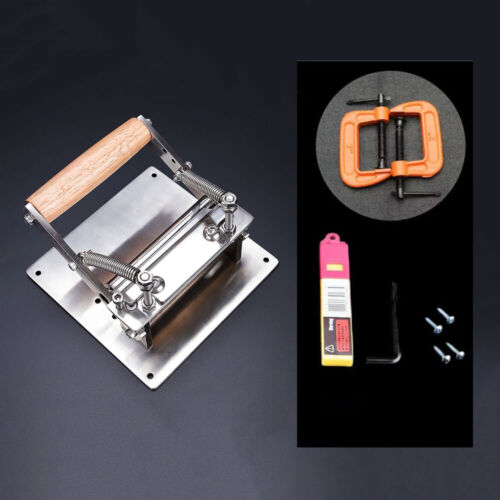 Edelstahl Leder Handwerk Ausdünnung Maschine Manuelle Schneiden Schäler DIY Werkzeuge A