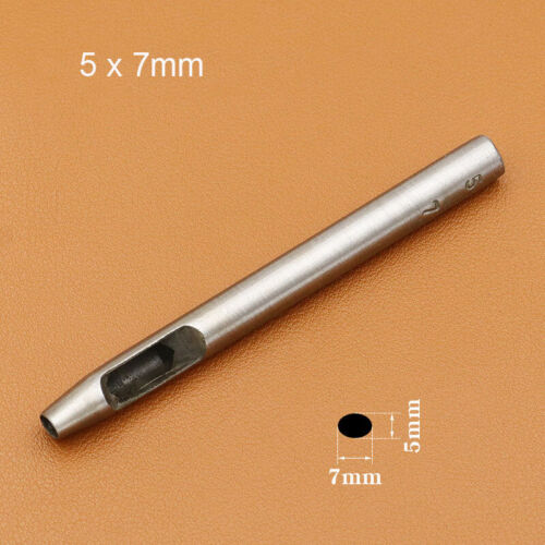 Oval Belt Punch Watch Band Punching Tool Leather Craft Ellipse Cutter