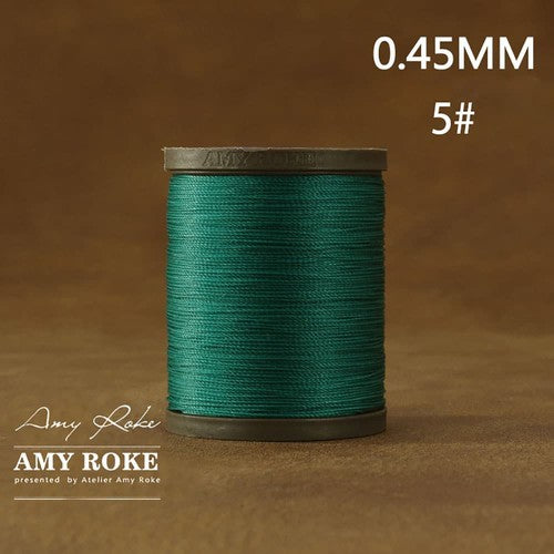 Professional High Quality Amy Roke Waxed Polyester Thread 045mm for Leather Hand Stitching DIY Craft Accessory