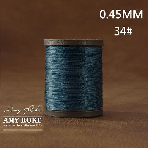 Professional High Quality Amy Roke Waxed Polyester Thread 045mm for Leather Hand Stitching DIY Craft Accessory