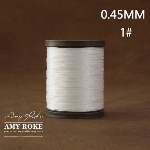 Professional High Quality Amy Roke Waxed Polyester Thread 045mm for Leather Hand Stitching DIY Craft Accessory