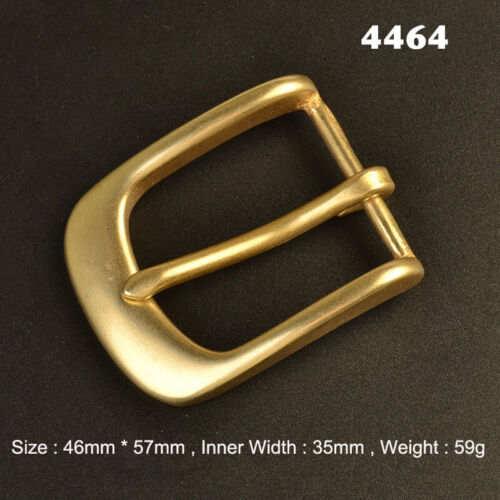 Solid Brass Pin Buckle for Leather Craft Making Belt Replacement 35mm Width