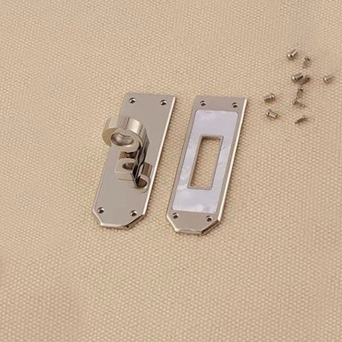 Stainless Steel Mother of Pearl Twist Lock Clasp for DIY Luxury Leather craft