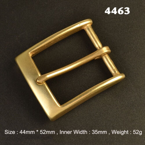 Solid Brass Pin Buckle for Leather Craft Making Belt Replacement 35mm Width