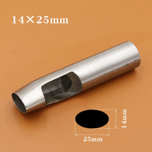 Oval Belt Punch Watch Band Punching Tool Leather Craft Ellipse Cutter