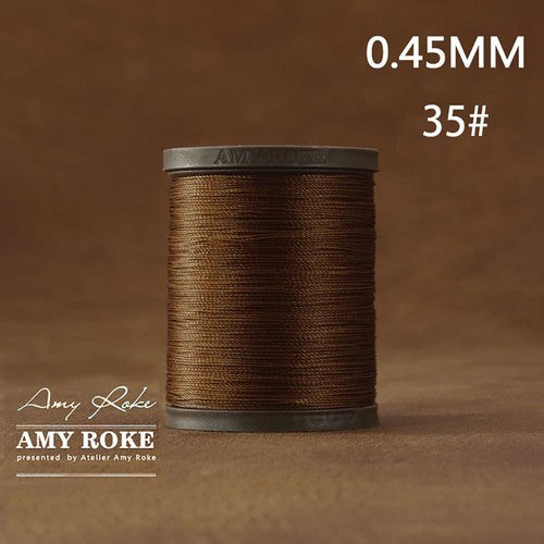 Professional High Quality Amy Roke Waxed Polyester Thread 045mm for Leather Hand Stitching DIY Craft Accessory