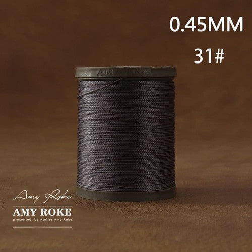 Professional High Quality Amy Roke Waxed Polyester Thread 045mm for Leather Hand Stitching DIY Craft Accessory