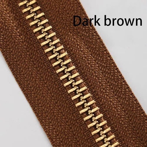 YKK No3 Zipper Tape Brass Teeth One Way Zipper Bag Handbag Hand DIY Accessories